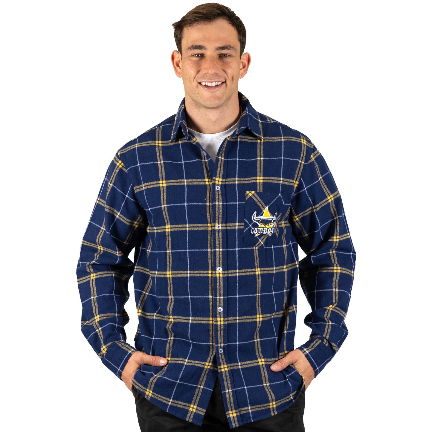 NRL Cowboys 'Mustang' Flannel Shirt