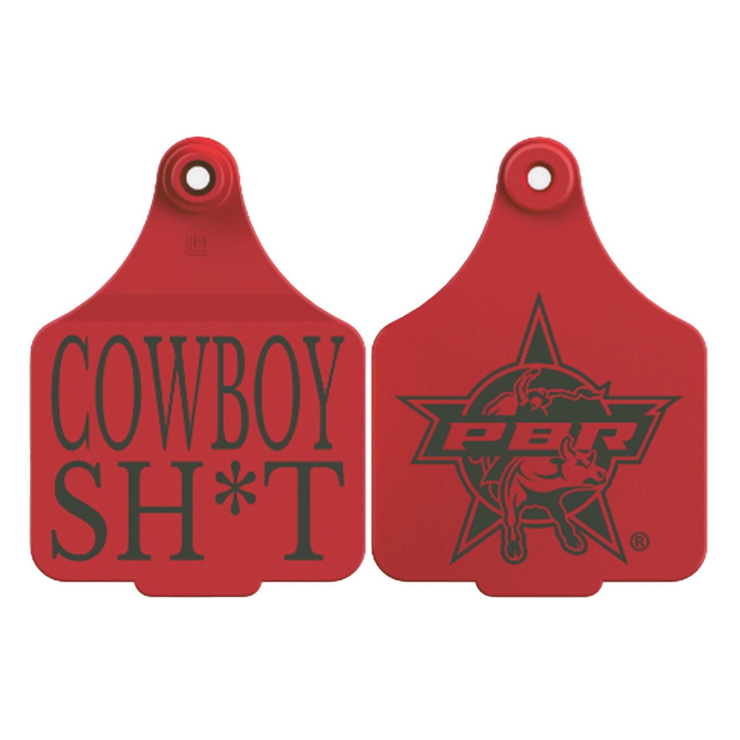 PBR Red Ear Tag - COWBOY SH*T
