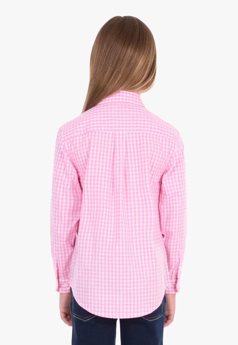 Hard Slog Kids Taylor Long Sleeve Shirt - Pink