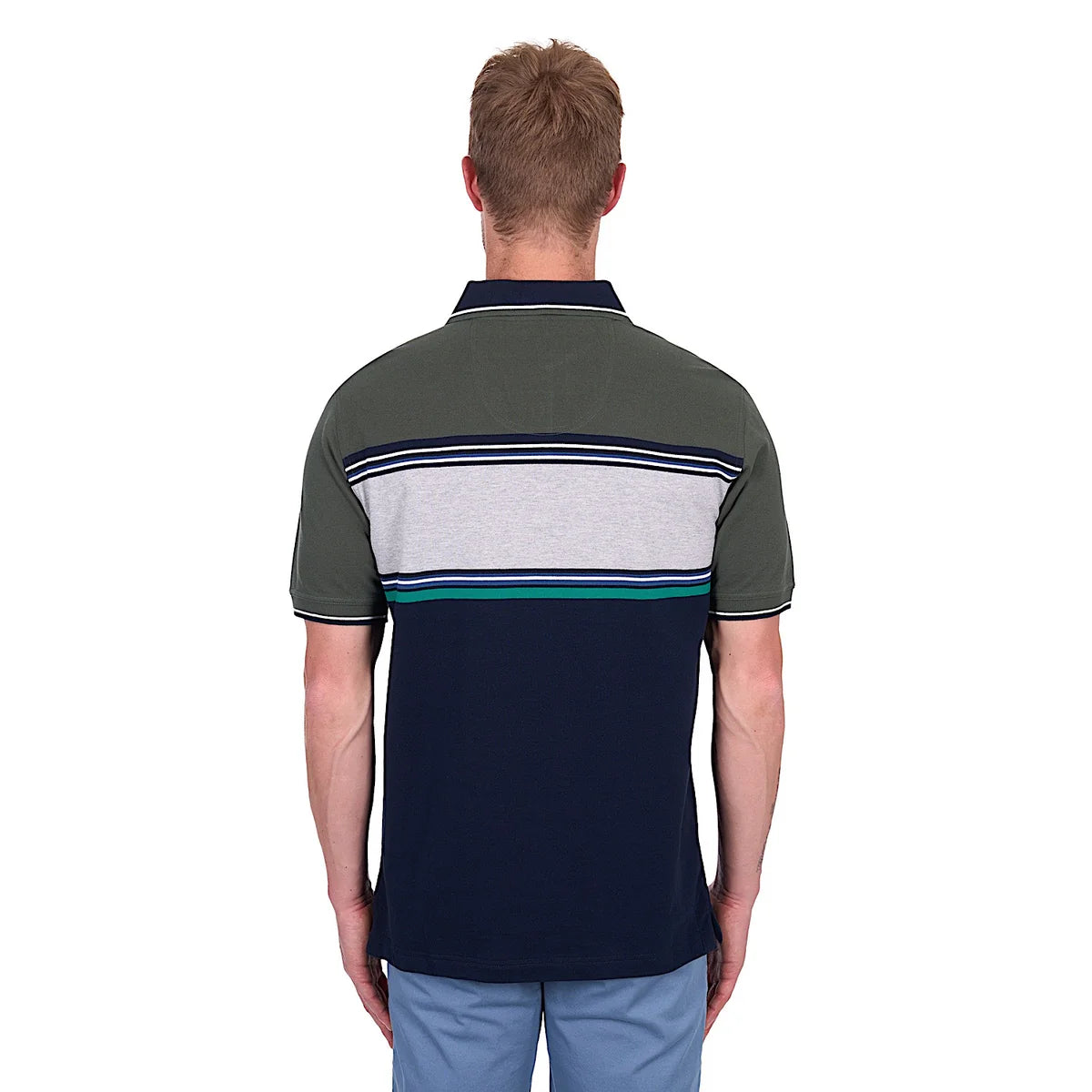 Thomas Cook Men's Andy Tailored Polo - Navy/Green