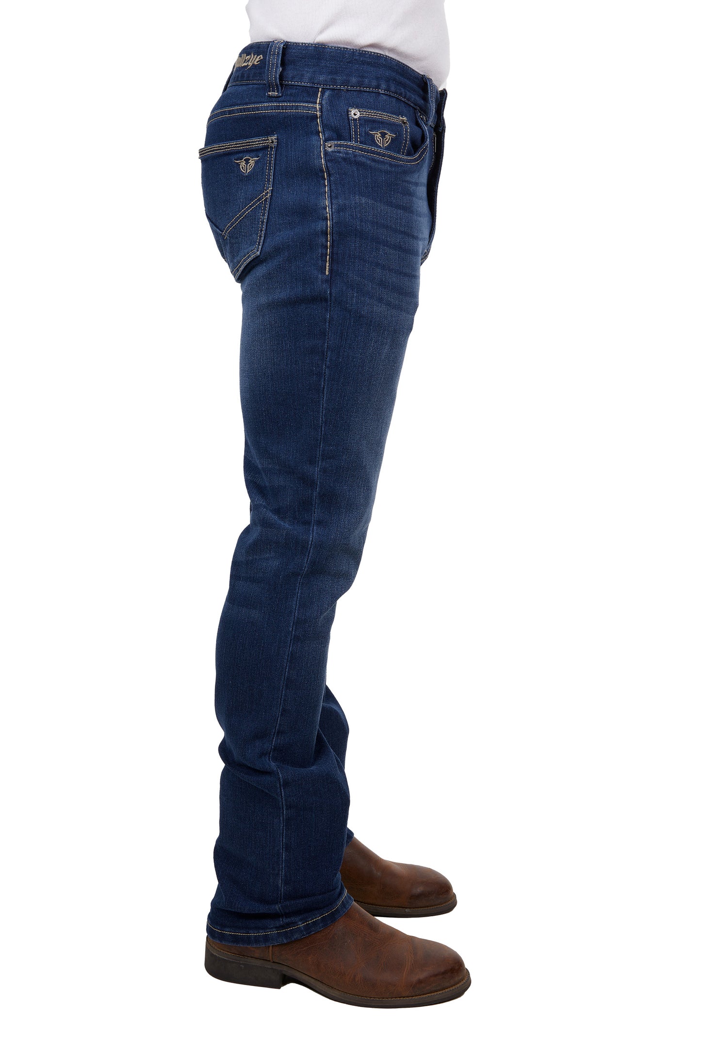 Bullzye Men's Arch Straight Jean 34 Leg