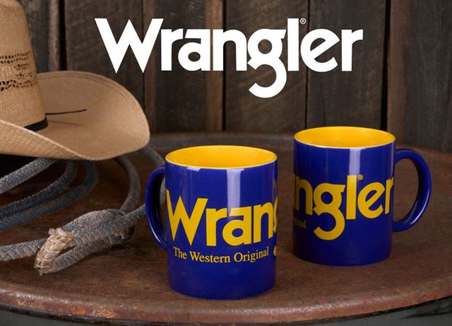 Wrangler - Blue Logo Mug