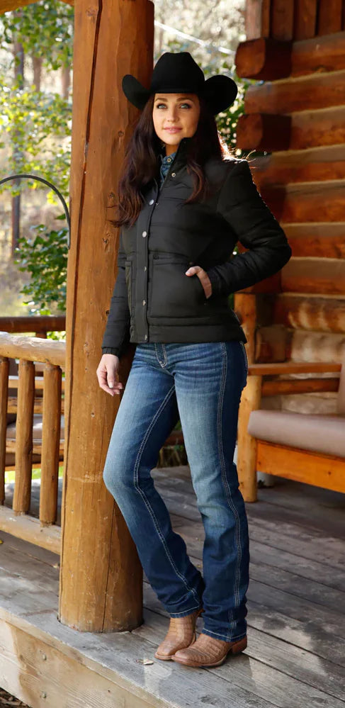 Cinch Ladies Black Quilted Jacket - MAJ9854001