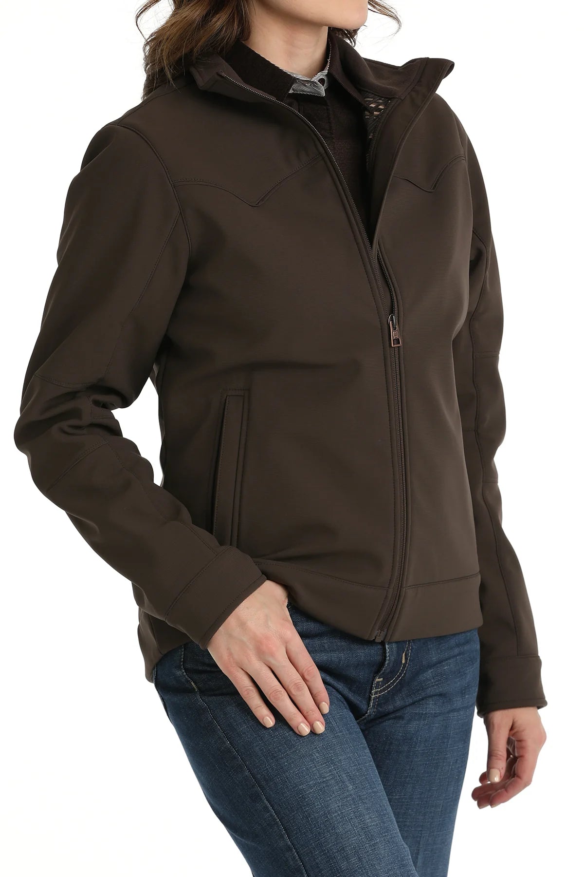 Women's Cinch Jacket - MAJ9849002 BRN