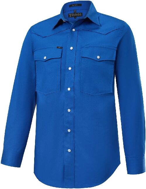 Ritemate Mens Pilbara Western Snap Button L/S Shirt