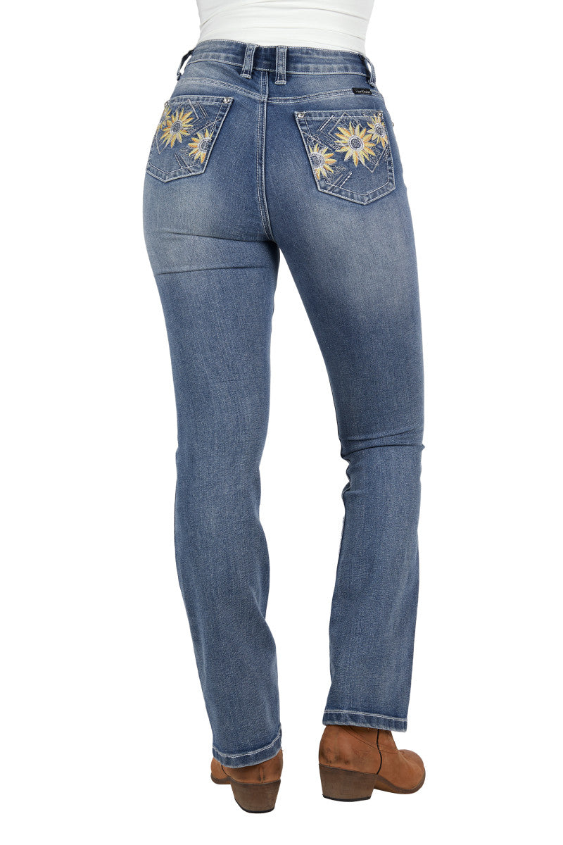 Pure Western Women's Amy High Waisted Boot Cut Jean