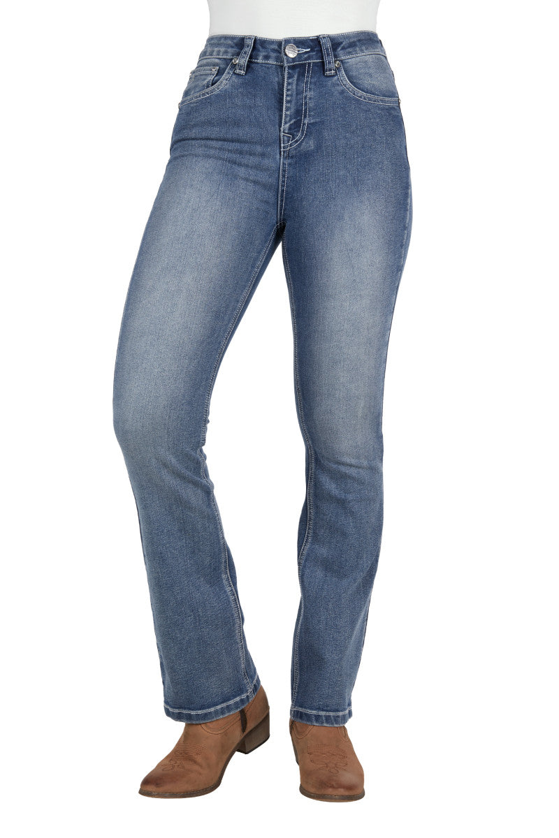 Pure Western Women's Amy High Waisted Boot Cut Jean