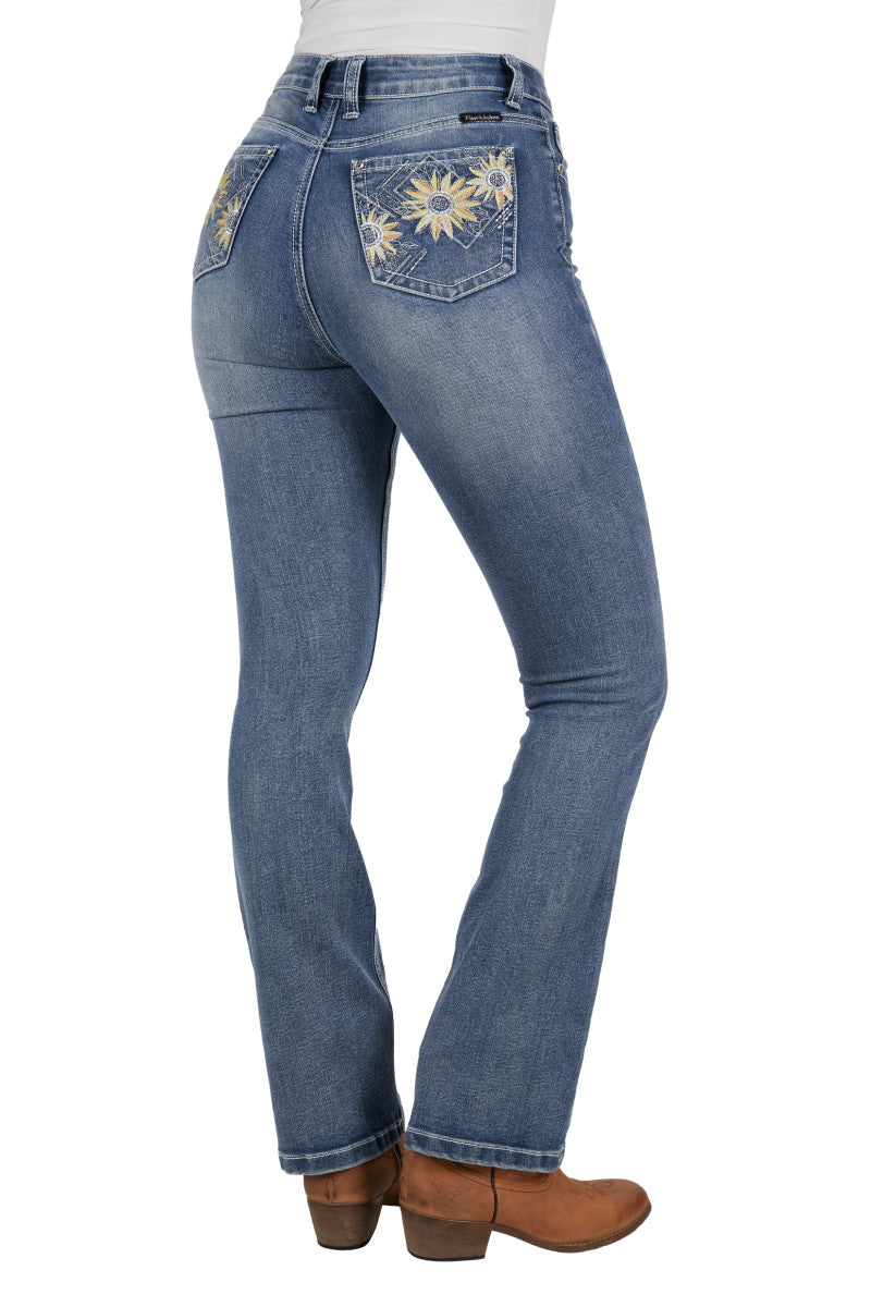 Pure Western Women's Amy High Waisted Boot Cut Jean
