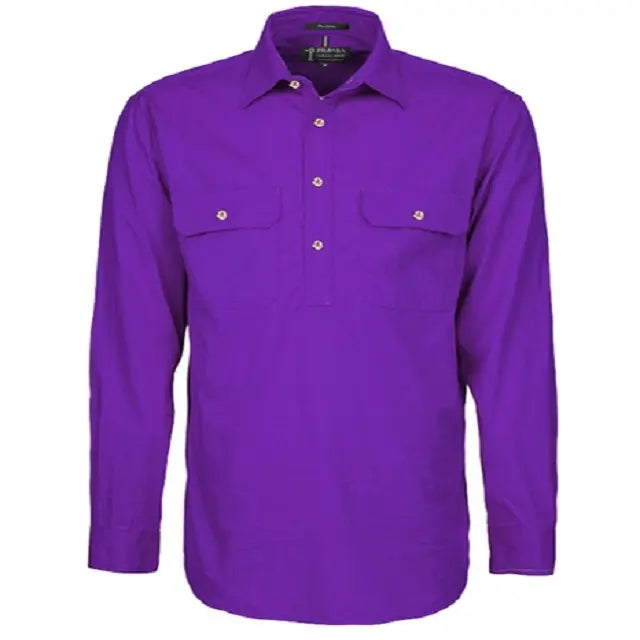 Pilbara Men's Closed Front L/S Shirt