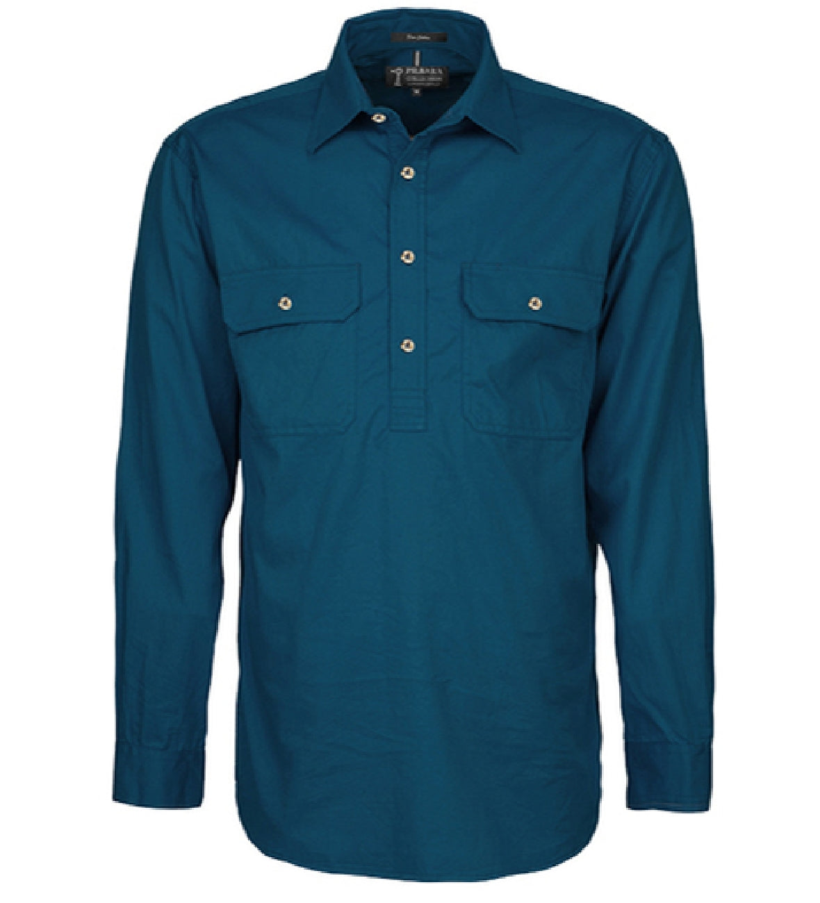 Pilbara Shirt Men's Heavy Weight Closed Front Long Sleeve Shirt