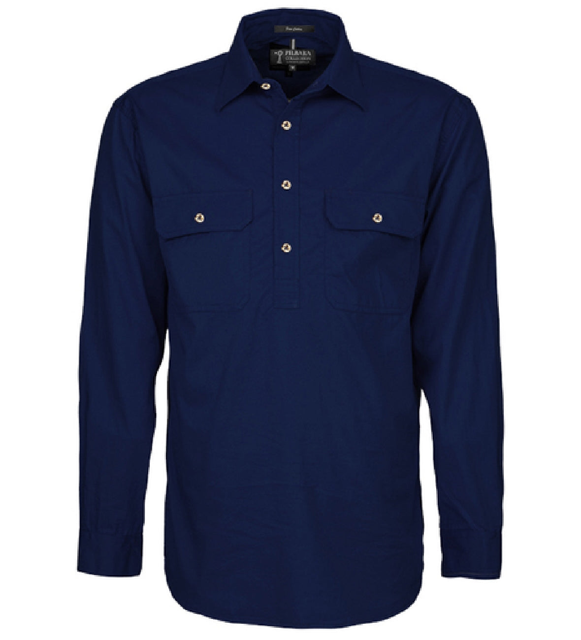Pilbara Shirt Men's Heavy Weight Closed Front Long Sleeve Shirt