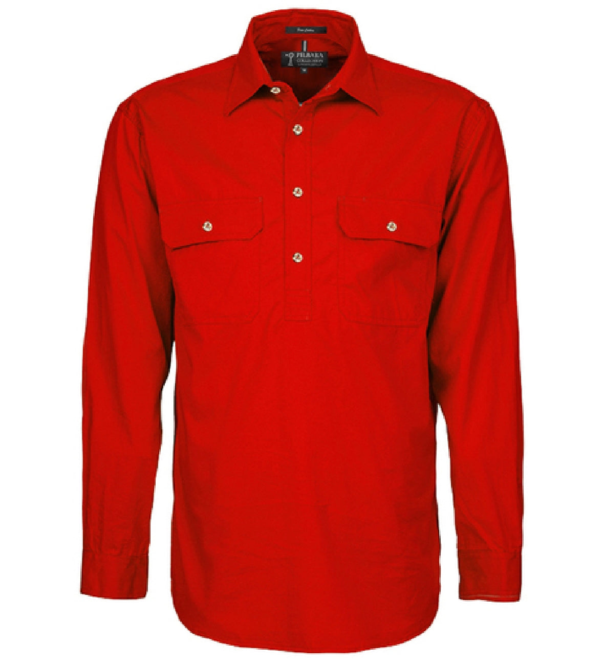 Pilbara Shirt Men's Heavy Weight Closed Front Long Sleeve Shirt
