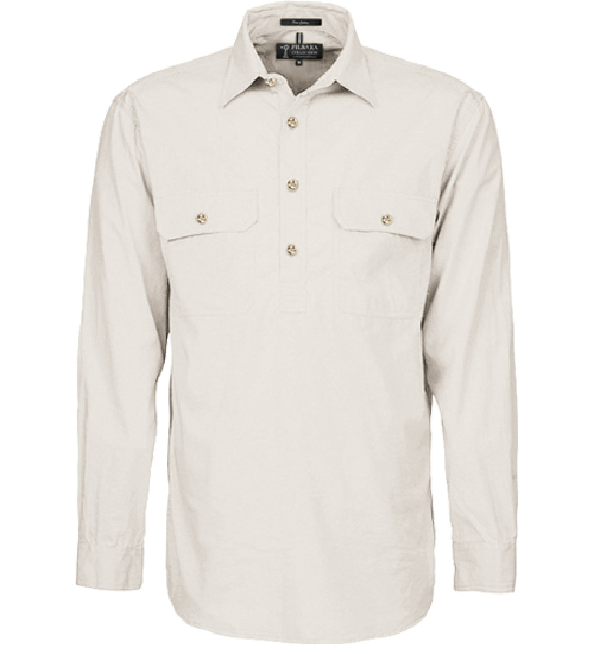Pilbara Shirt Men's Heavy Weight Closed Front Long Sleeve Shirt