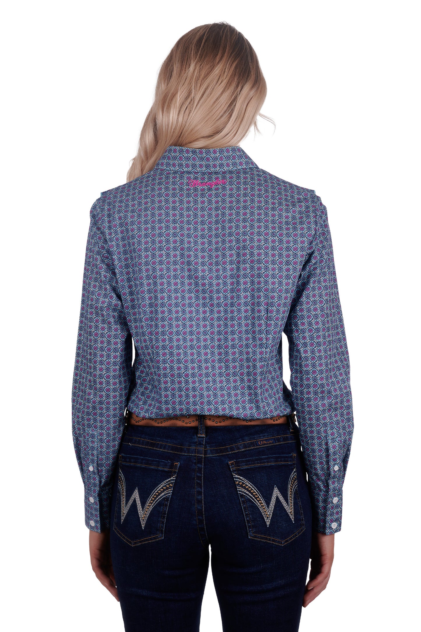 Wrangler Women's Asher Print Long Sleeve Shirt
