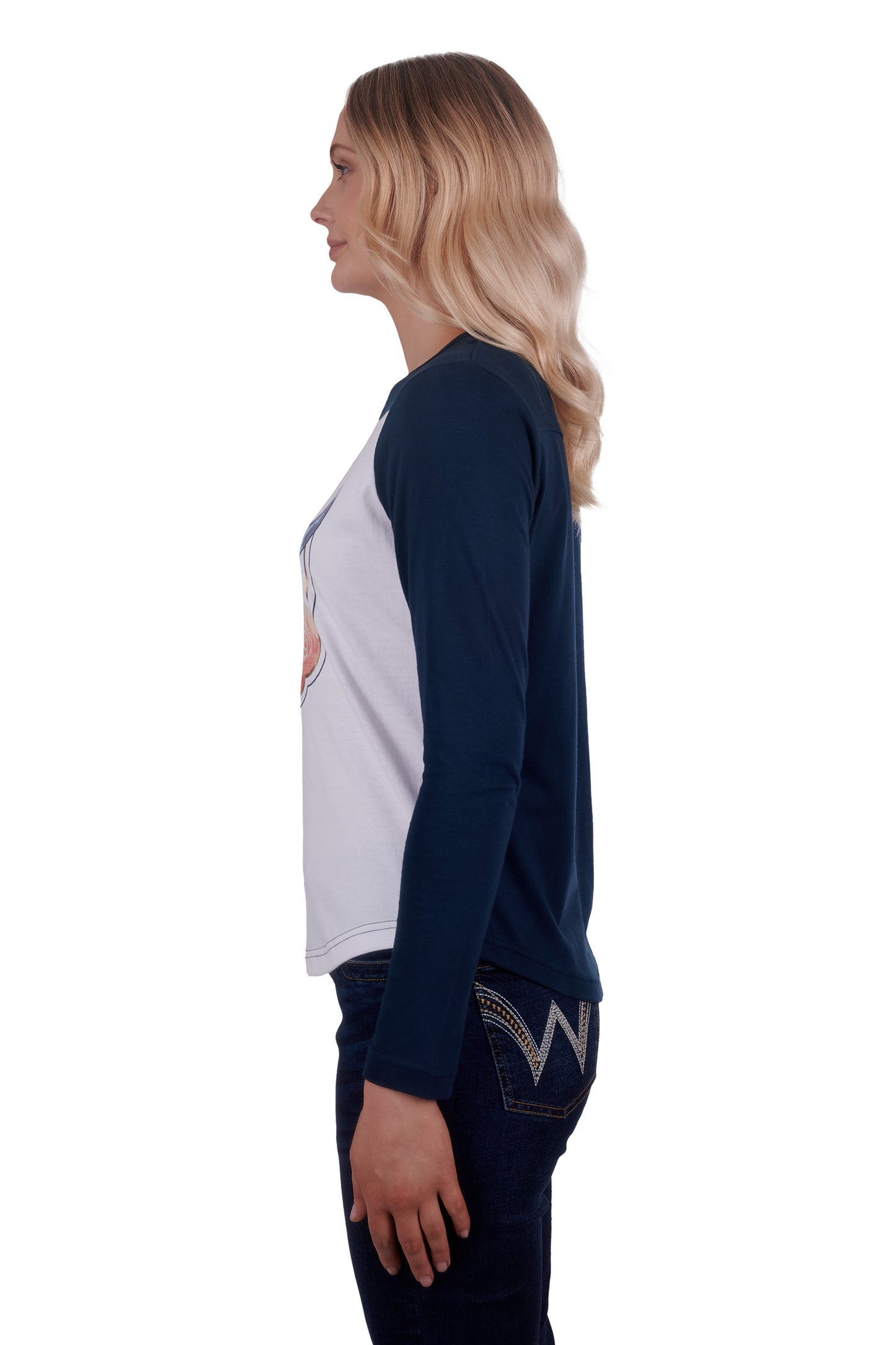 Wrangler Women's Tyra Long Sleeve Raglan Tee