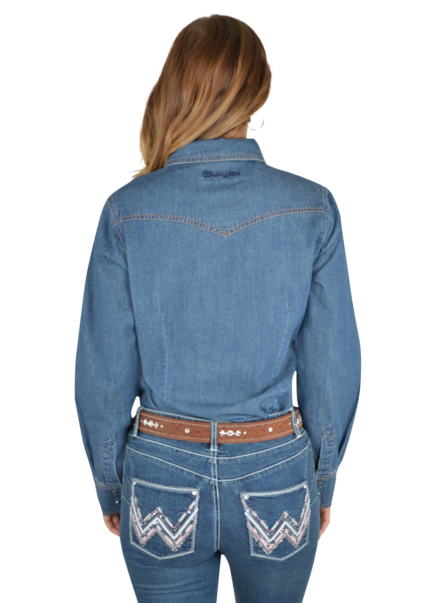 Wrangler Women's Jay Denim Western L/S Shirt