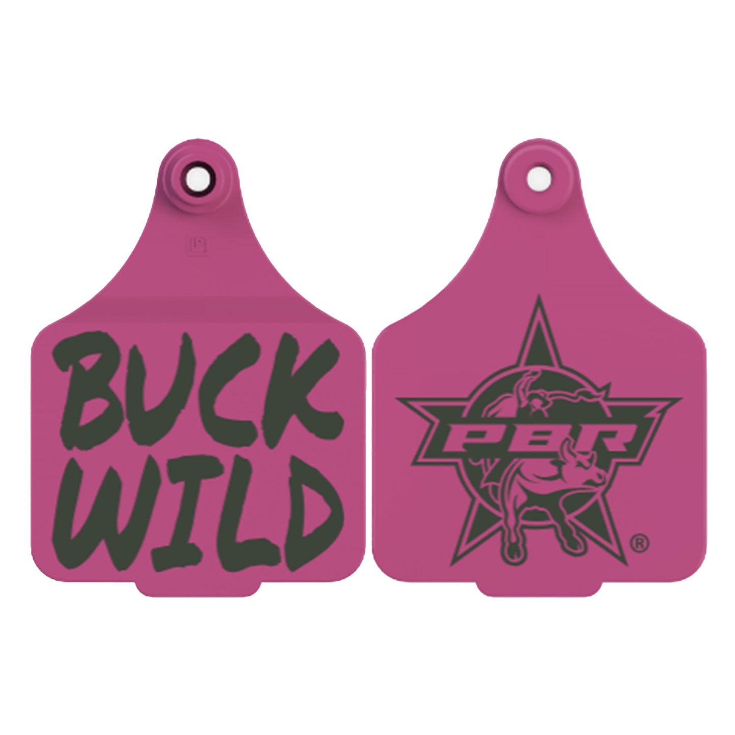PBR Pink Ear Tag - BUCK WILD