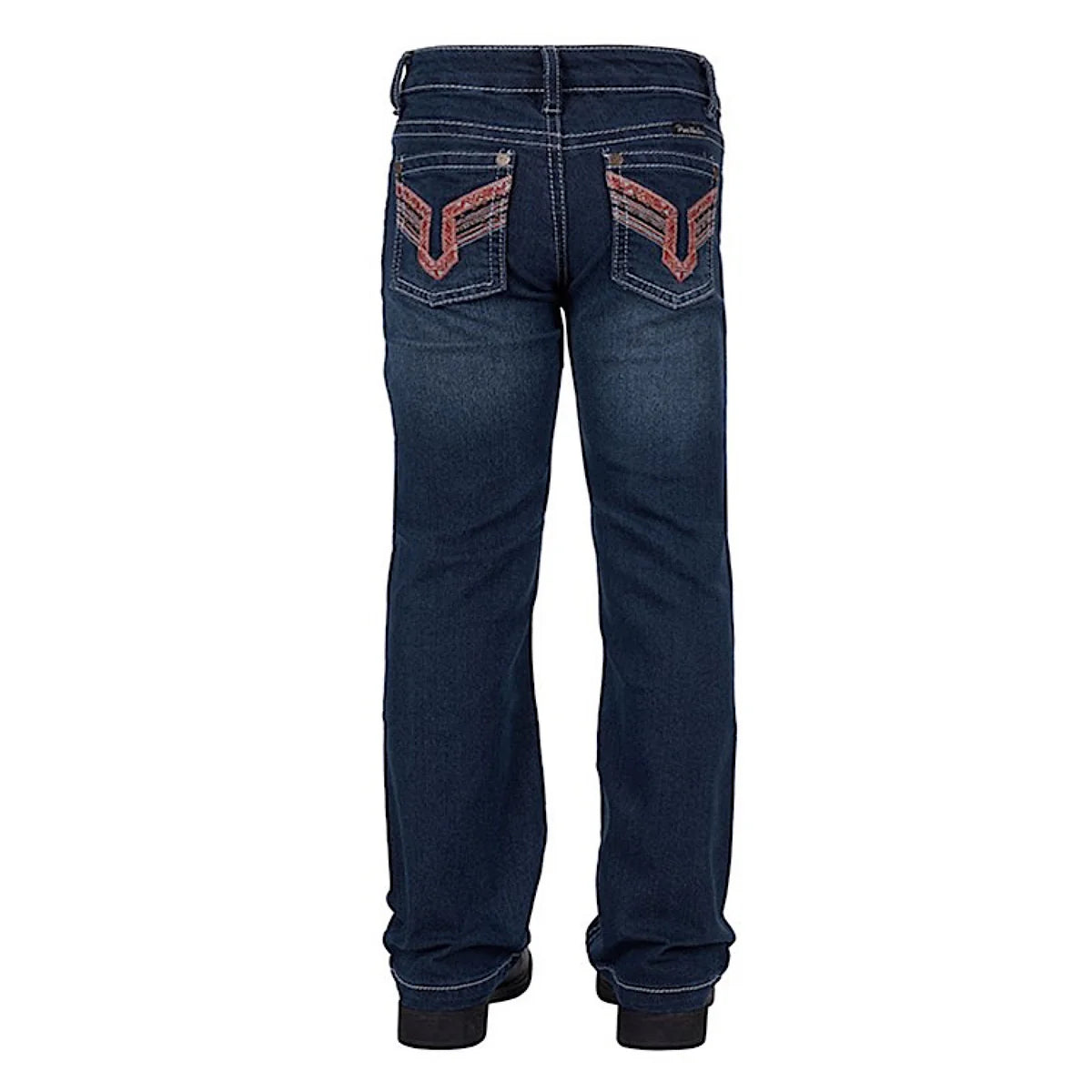 Pure Western Girl's Aztec Bootcut Jean - Darkest Night