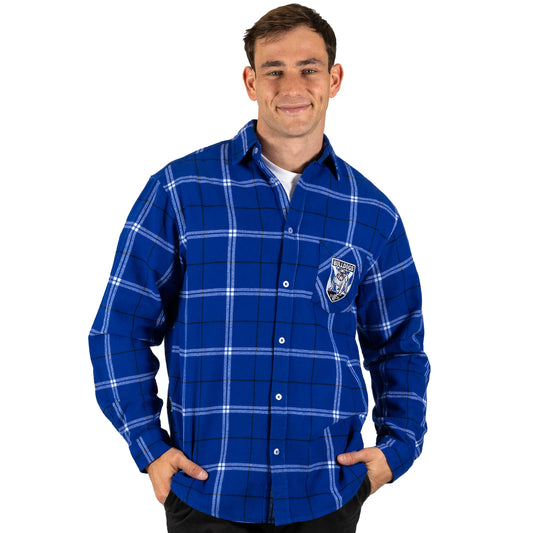 NRL Bulldogs 'Mustang' Flannel Shirt