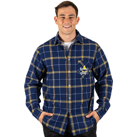 NRL Cowboys 'Mustang' Flannel Shirt