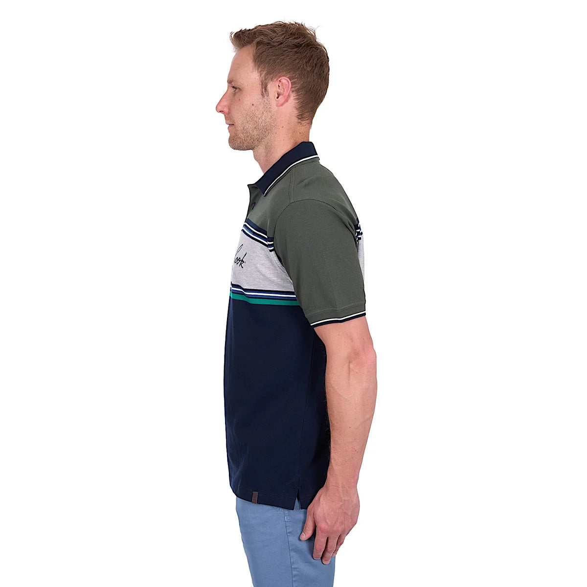 Thomas Cook Men's Andy Tailored Polo - Navy/Green