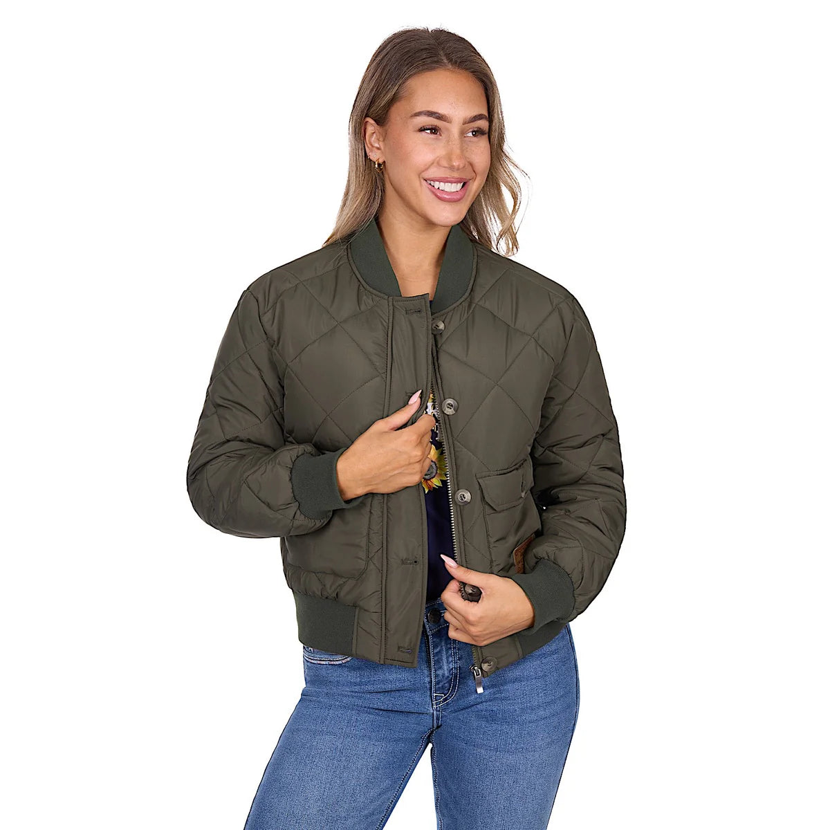 Pure Western Women's Emelia Jacket - Green