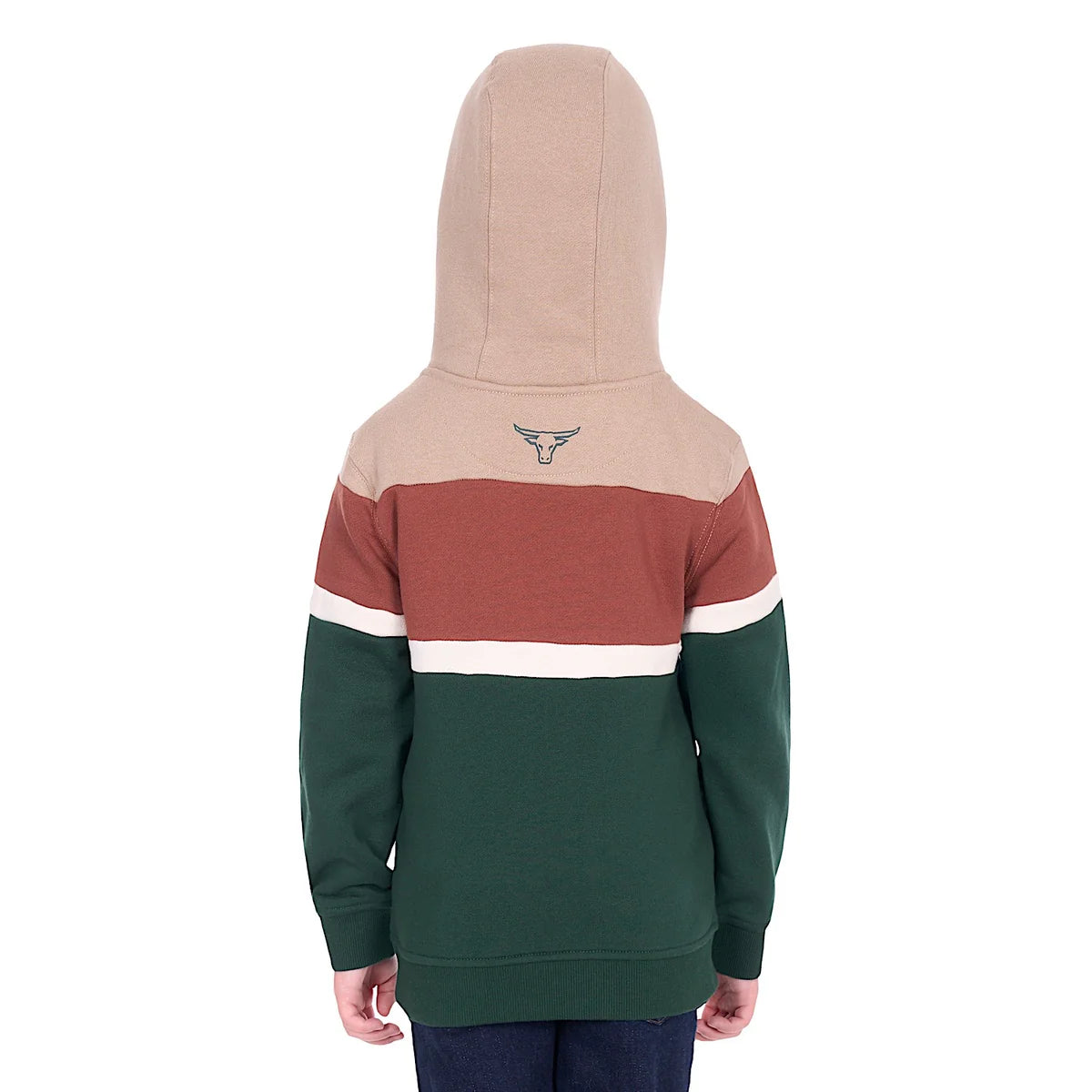 Pure Western Boy's Harry Hoodie - Green/Multi
