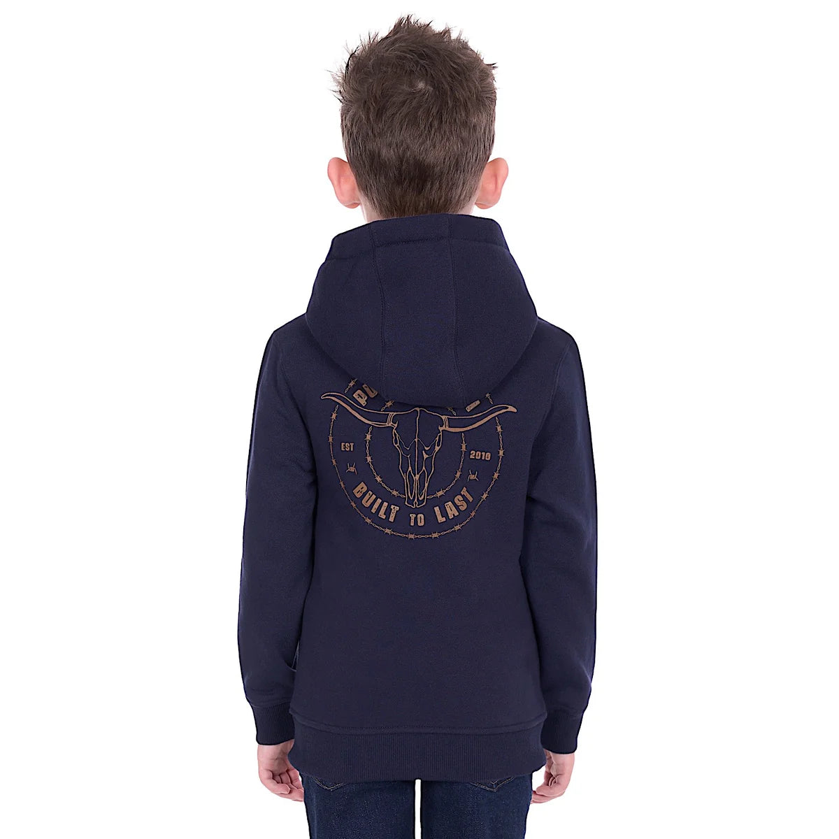 Pure Western Boy's Walker Hoodie - Navy