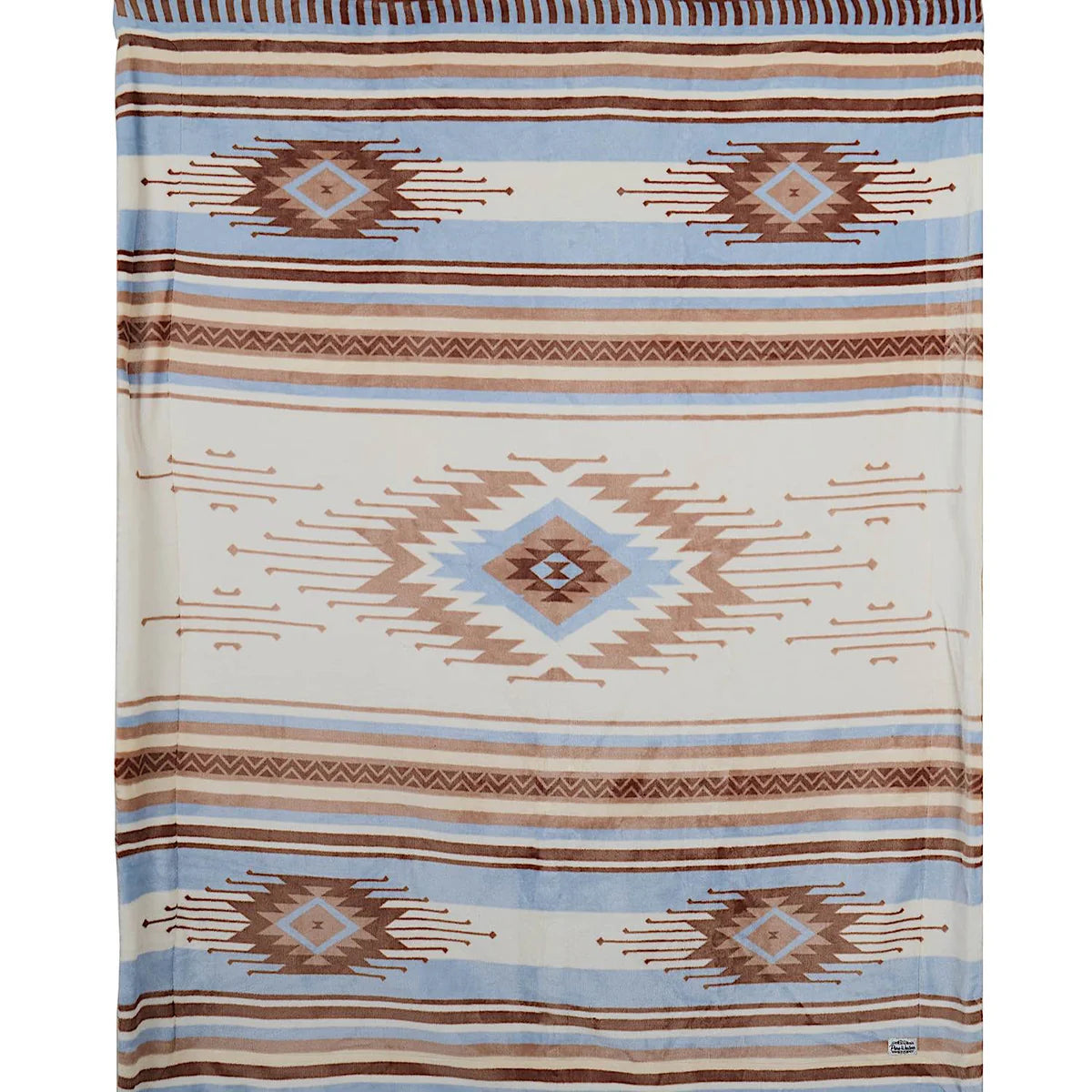 Pure Western Ellery Blanket - Natural/Blue
