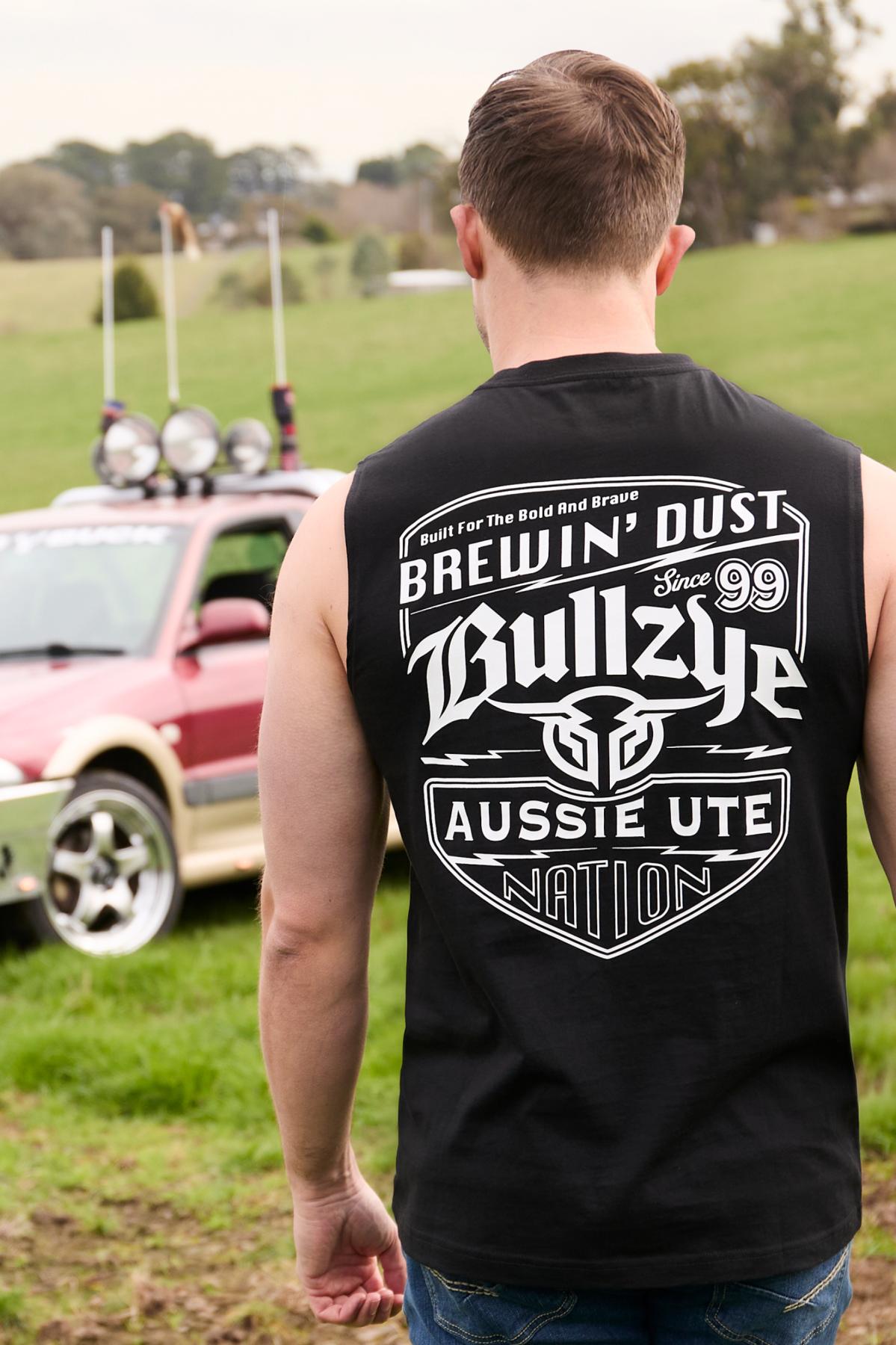 BULLZYE MEN’S BREWIN’ DUST MUSCLE TANK