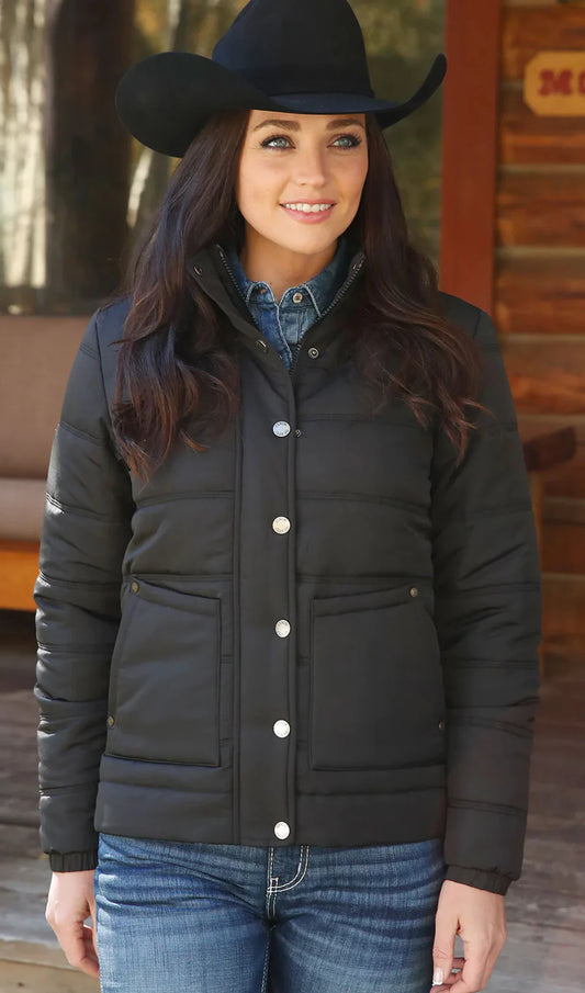 Cinch Ladies Black Quilted Jacket - MAJ9854001