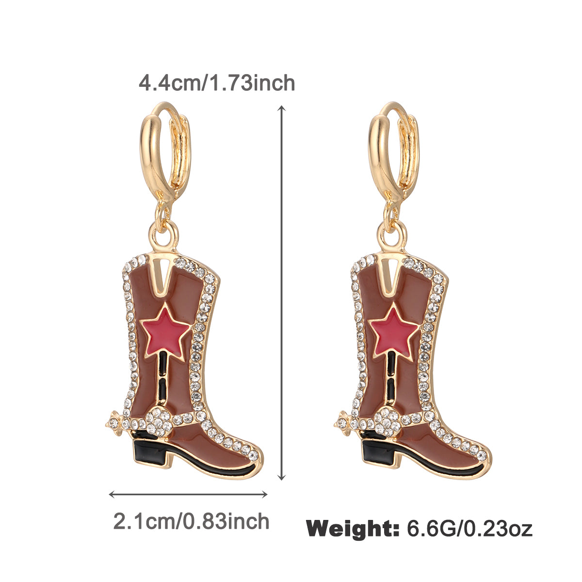 Earrings Cowgirl design
