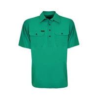 Hard Slog Mens Half Placket Light Cotton Short Sleeve Shirt
