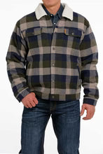 Cinch Men's Multicolored Plaid Wool Trucker Jacket