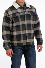 Cinch Men's Multicolored Plaid Wool Trucker Jacket