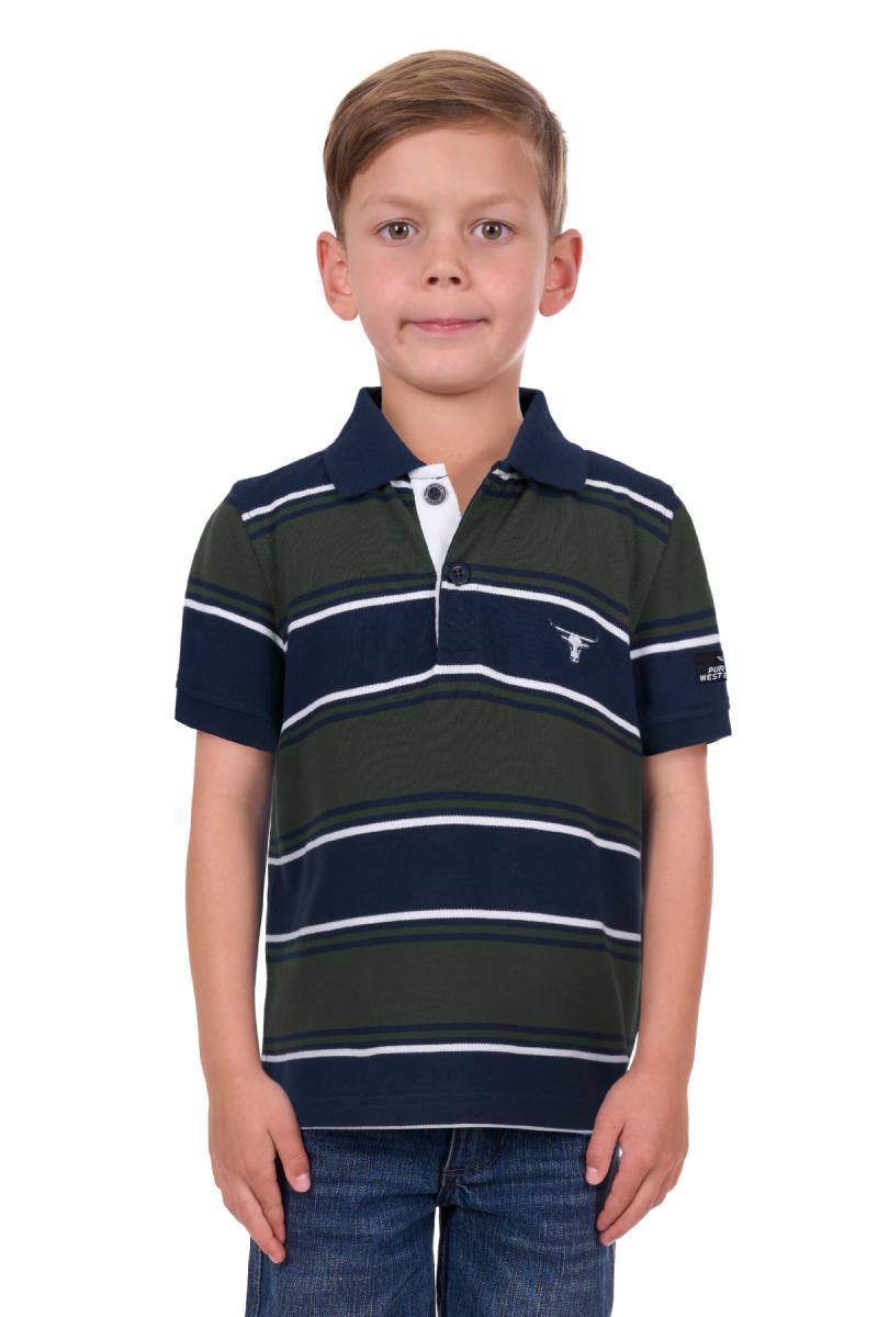 PURE WESTERN BOY’S CARL SHORT SLEEVE POLO