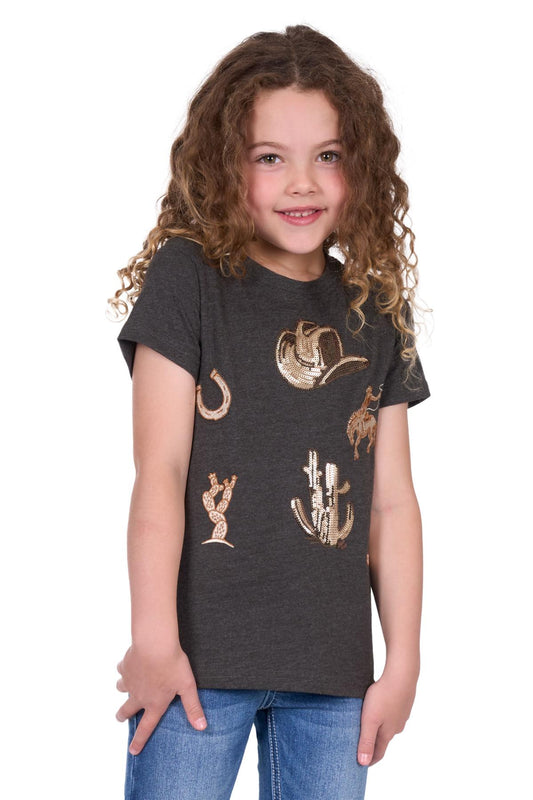 PURE WESTERN GIRL’S BONITA SHORT SLEEVE TEE