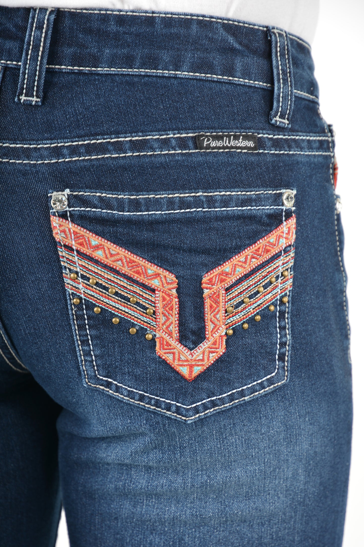 Pure Western Women's Aztec Boot Cut Jean