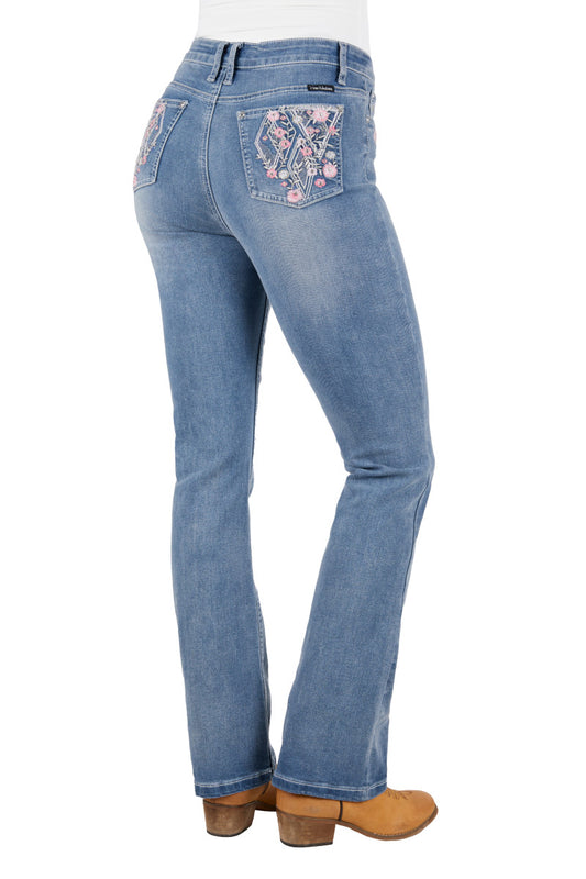 Pure Western Women’s Flora High Waisted Boot Cut Jean