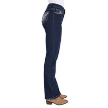 Pure Western Womens Daph High Rise Boot Cut Jeans