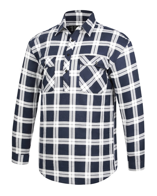 Pilbara Collection Flannelette Shirt Closed Front