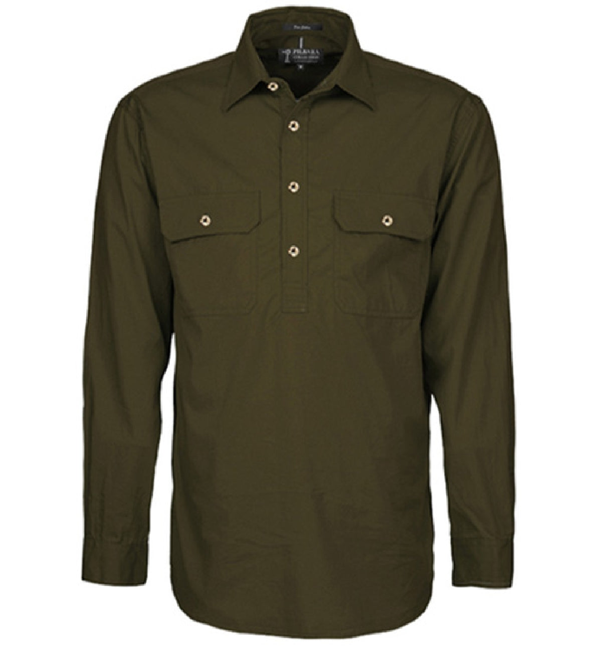 Pilbara Men's Closed Front L/S Shirt