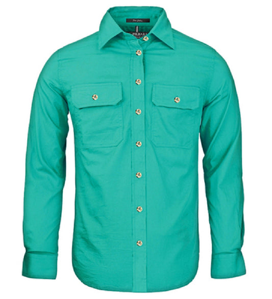 Pilbara Collection Women's Open Front Long Sleeve Shirt