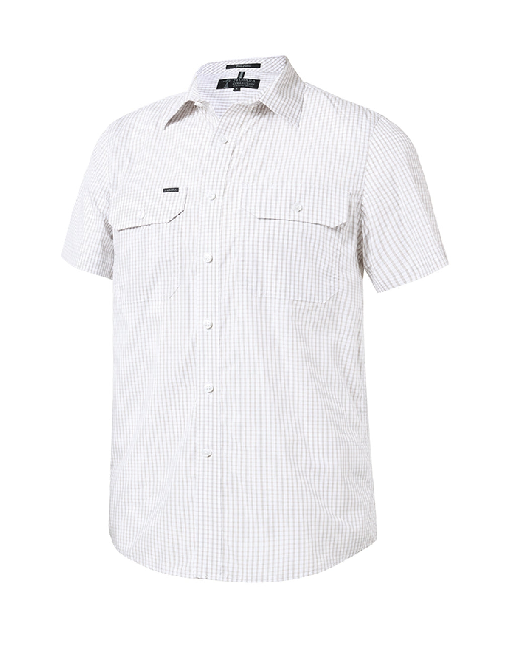 Pilbara Men's Y/D Check, Dual Pocket, S/S Shirt