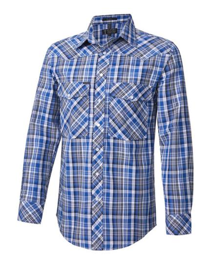 Pilbara Western Men's Snap Button Long Sleeve Shirt