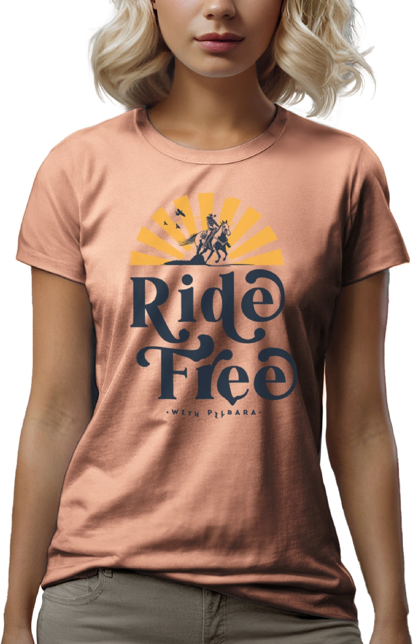Pilbara Women's Ride Free T-Shirt