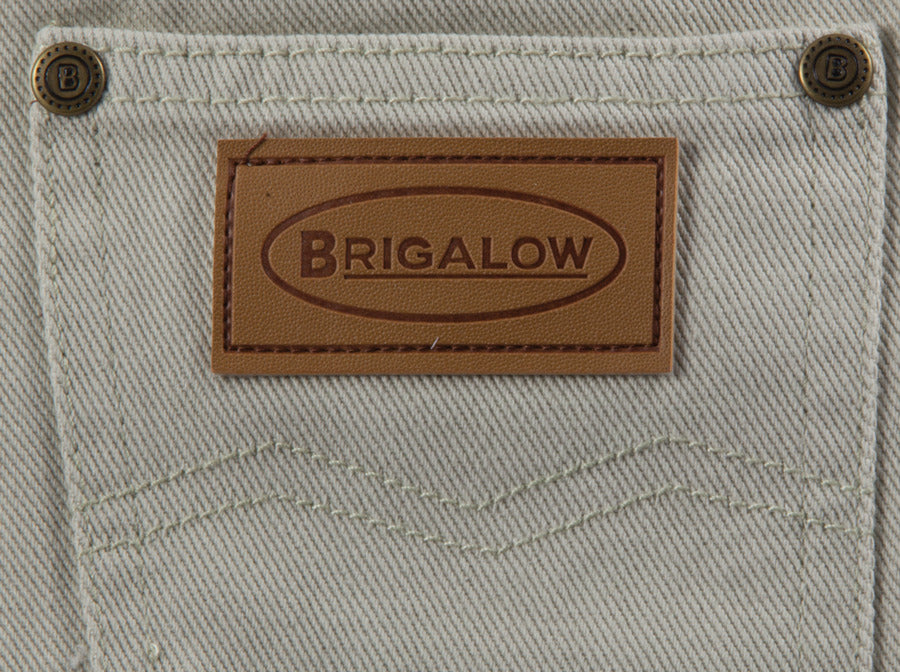 Jeans - Western - Unisex Beige Regular Rise Western Boot Cut