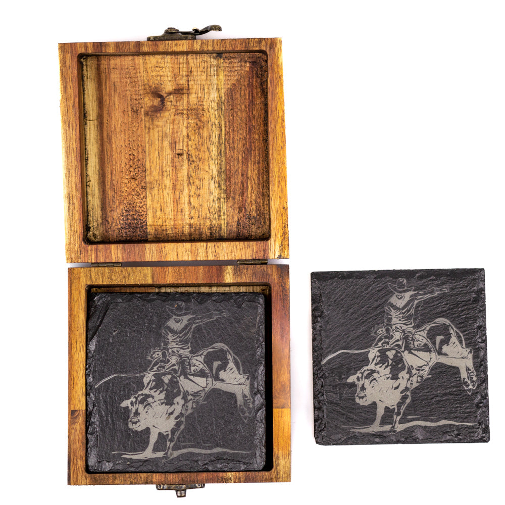 Coasters - Slate - Set Of 4
