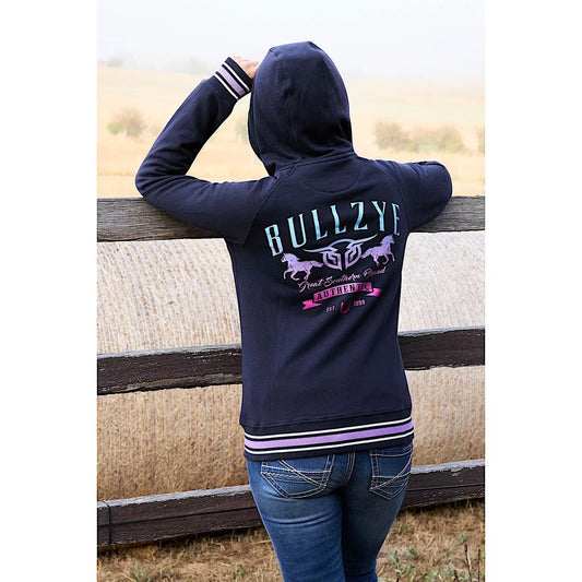 Bullzye Women's Jemma Zip Through Hoodie - Navy