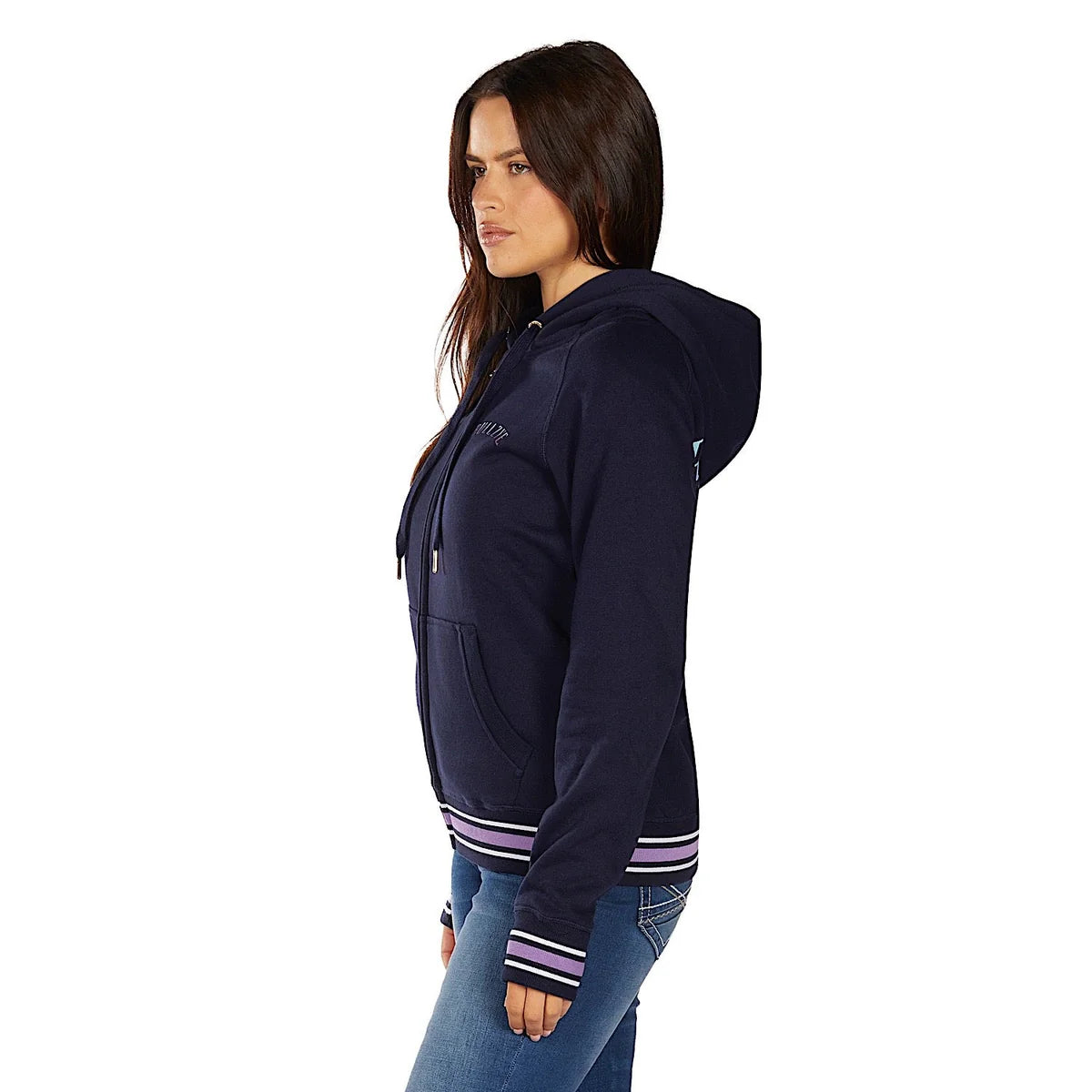 Bullzye Women's Jemma Zip Through Hoodie - Navy